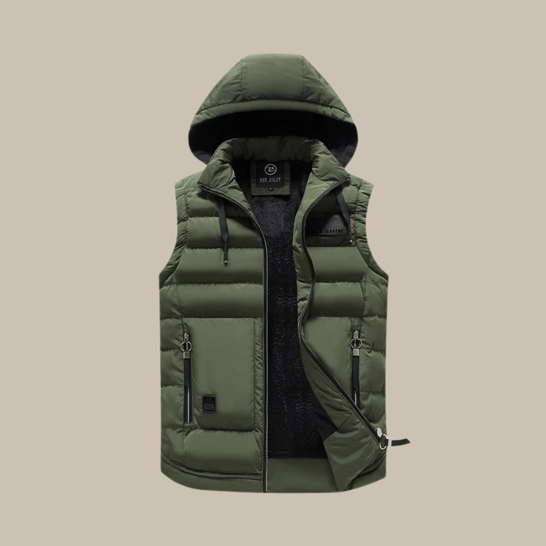 Anthony – Stylish Spring Hooded Bodywarmer Vest for Men